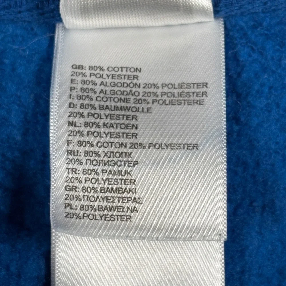 The North Face Full-Zip Hoodie Mens XL TB5Q ABAA Blue Embroidered Logo EUC